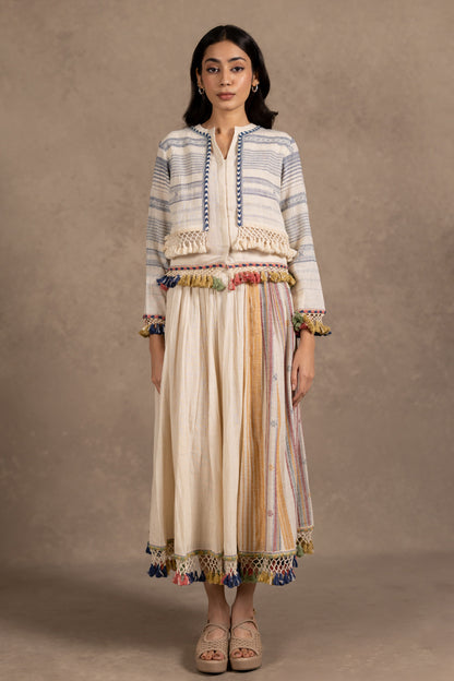Kala Cotton Two Layer Tassel Top