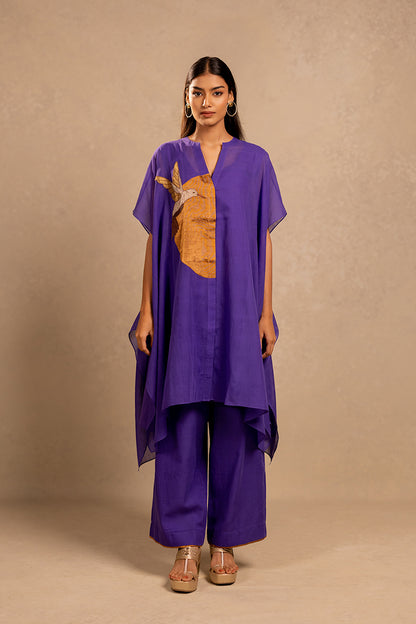 Purple handwoven cotton pants