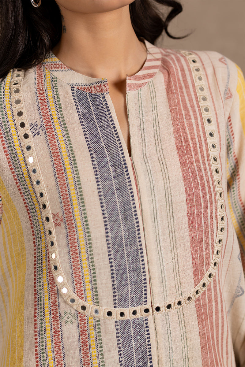 Kala Cotton Asymmetric Tassel Top