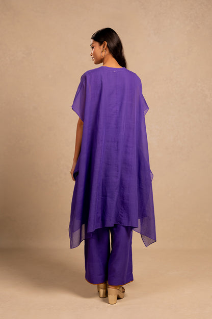 Purple handwoven cotton pants