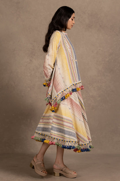 Kala Cotton Bias Tassel Skirt