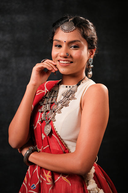 Moti - Off-white Khadi Blouse
