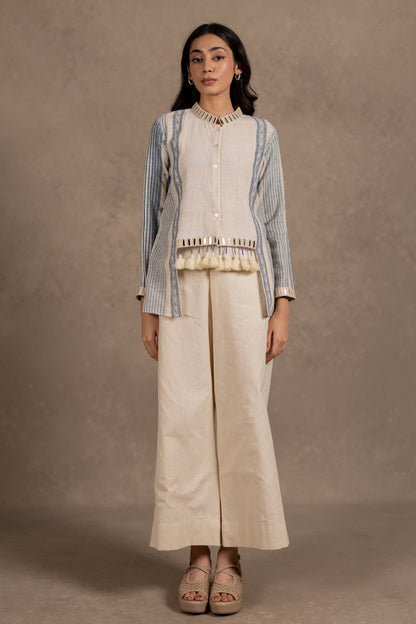 Kala Cotton High-low Mirror Hem Top