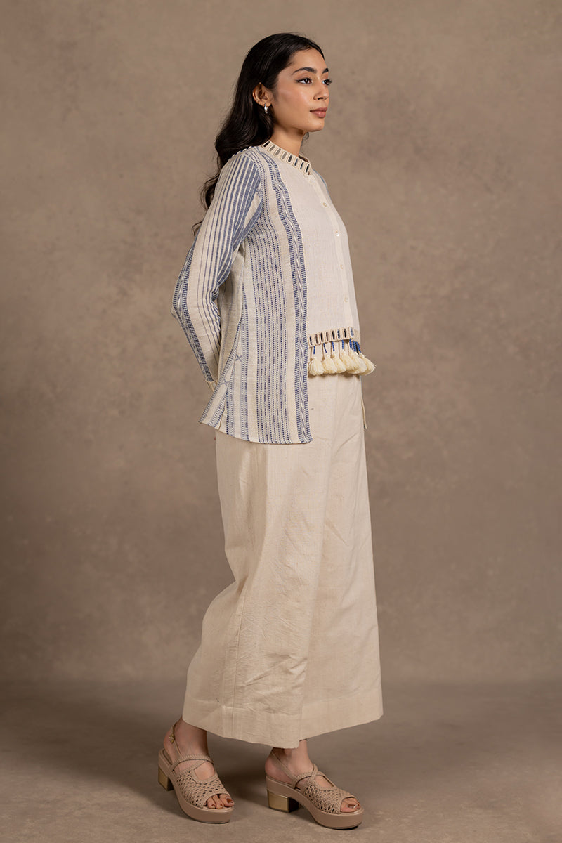 Kala Cotton High-low Mirror Hem Top