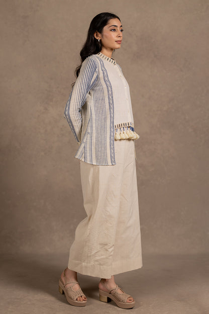 Kala Cotton High-low Mirror Hem Top