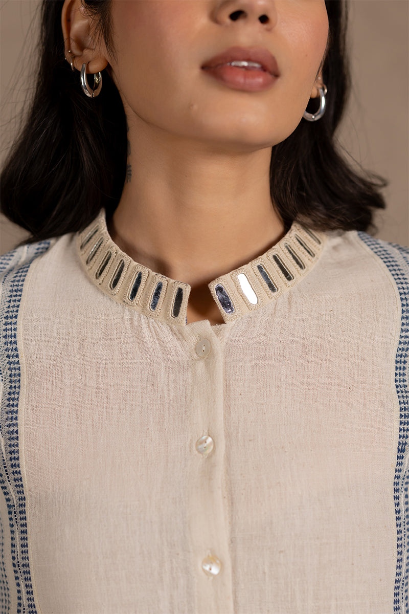 Kala Cotton High-low Mirror Hem Top