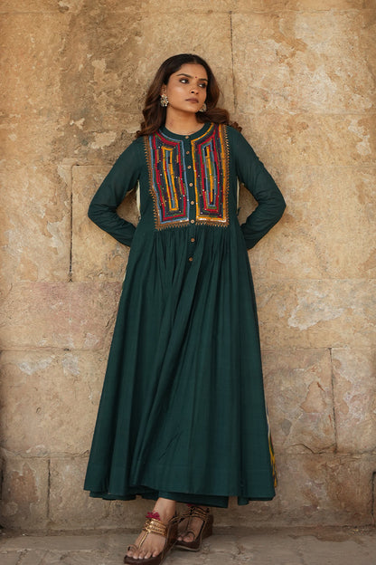 Katab rang yoke kurta